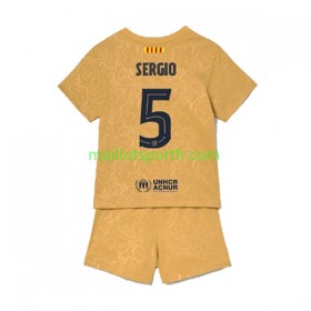 Maillot de Foot FC Barcelone Sergio Busquets 5 Enfant Exterieur 2022/23